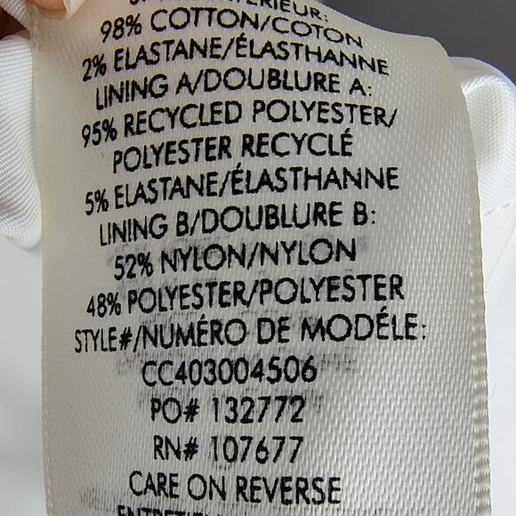 Alice + Olivia Diana Off White Sleeveless Structured Midi Dress Size 14 - Picture 16 of 16